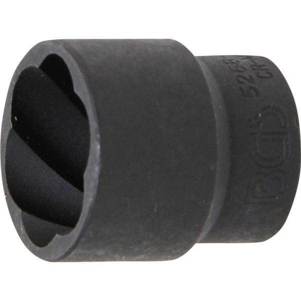 Spiral-Profil-Steckschlüssel-Einsatz / Schraubenausdreher | Antrieb Innenvierkant 12,5 mm (1/2") | SW 24 mm