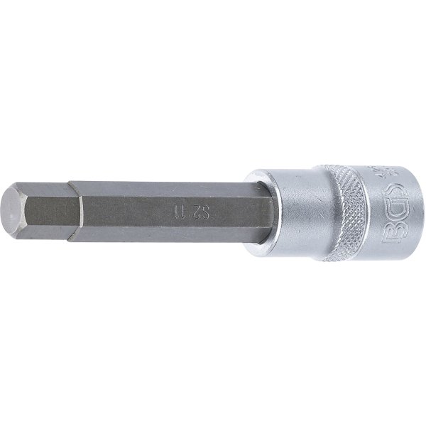 Bit-Einsatz | Länge 100 mm | Antrieb Innenvierkant 12,5 mm (1/2") | Innensechskant 11 mm