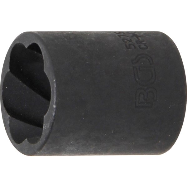 Spiral-Profil-Steckschlüssel-Einsatz / Schraubenausdreher | Antrieb Innenvierkant 10 mm (3/8") | SW 19 mm