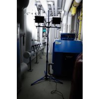 Duo-SMD-LED-Arbeits-Strahler | mit Stativ | 2 x 70 W