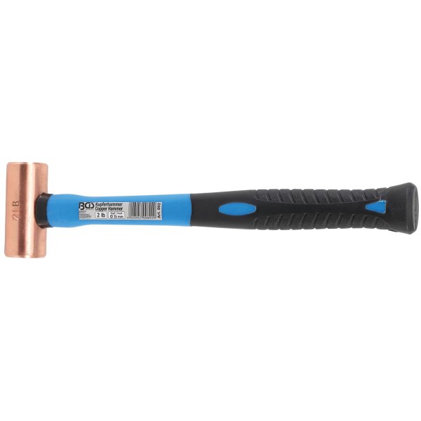 Kupferhammer | Fiberglasstiel | Ø 35 mm | 907 g (2 lb) - Kopf